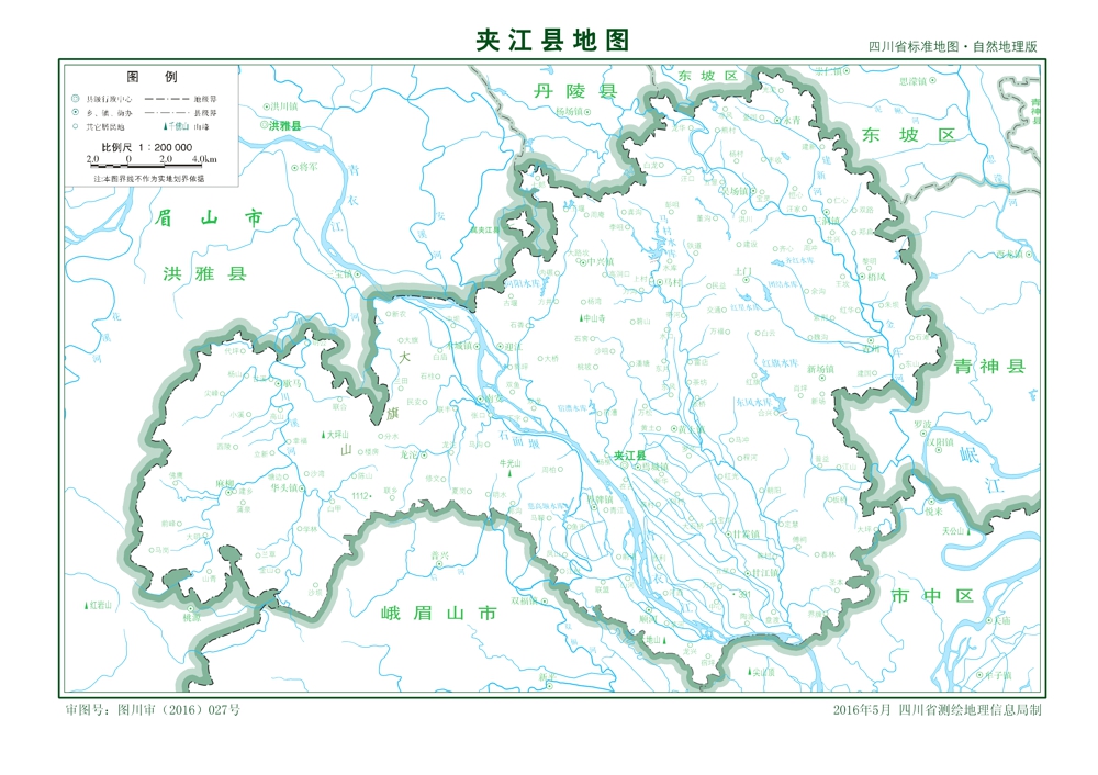 （四川?。飞绞袏A江縣縣情介紹（含自然地理地圖水系圖）