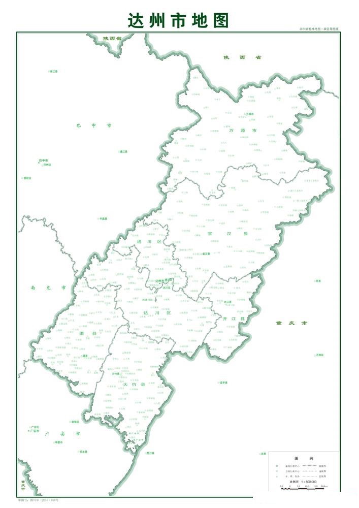 （四川?。┻_(dá)州市市情介紹（含自然地理地圖水系圖）