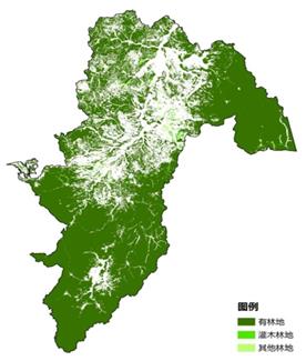 穆棱市林地分布圖